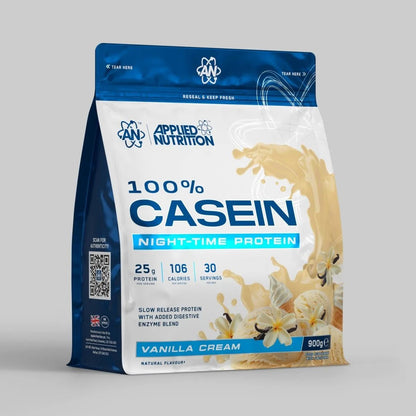 Applied Nutrition 100% Casein Protein 900g Vanilla Cream