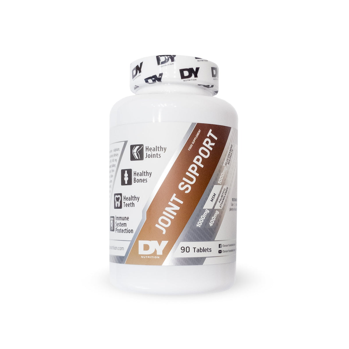 DY Nutrition Joint Support 90 Tablets — original white bottle front view