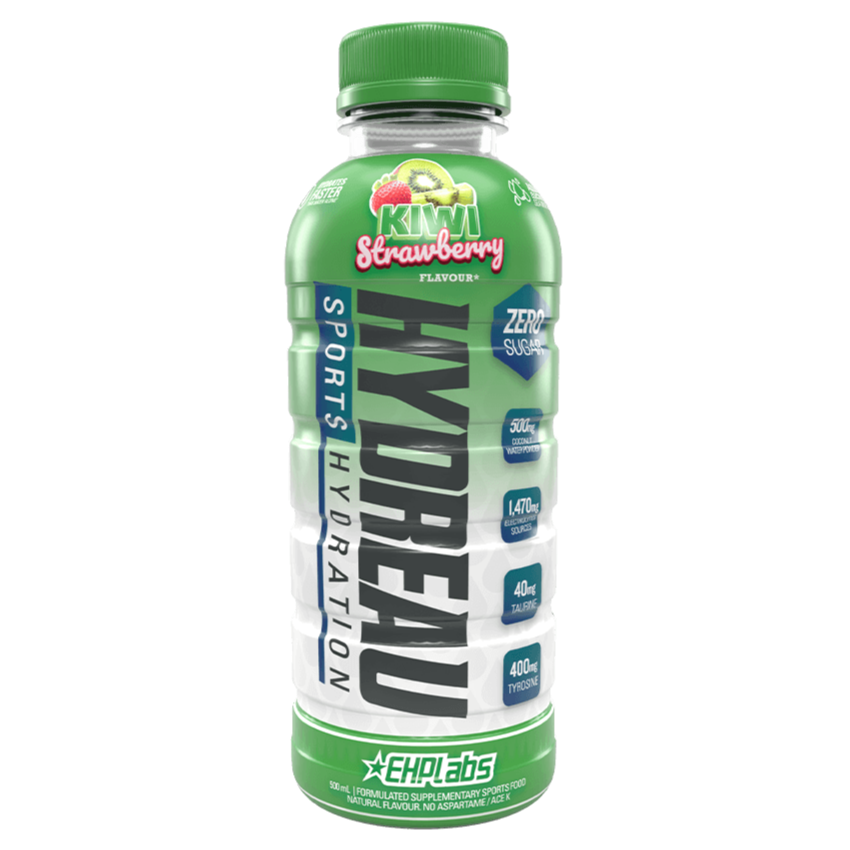 EHP Labs Hydreau RTD Kiwi Strawberry front-facing bottle