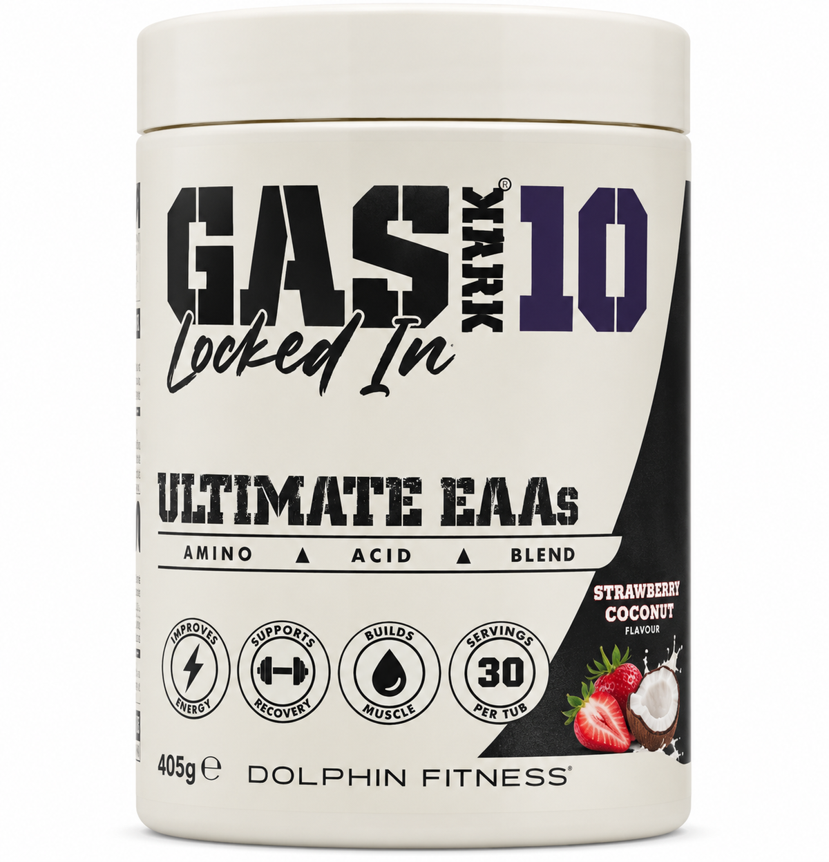 Gas Mark 10 Locked In Ultimate EAAs 405g Strawberry Coconut