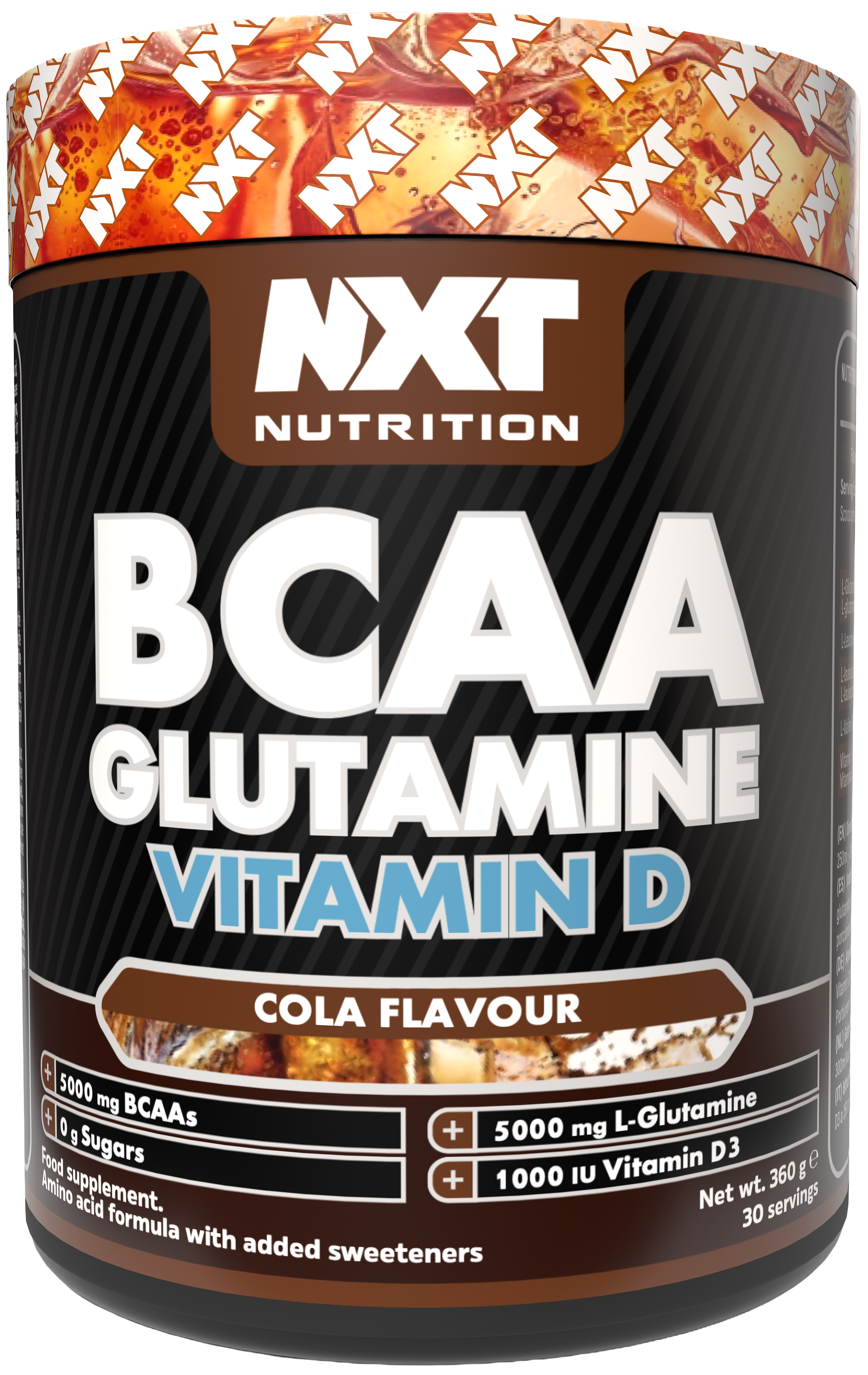 NXT Nutrition BCAA, Glutamine & Vitamin D 360g Cola