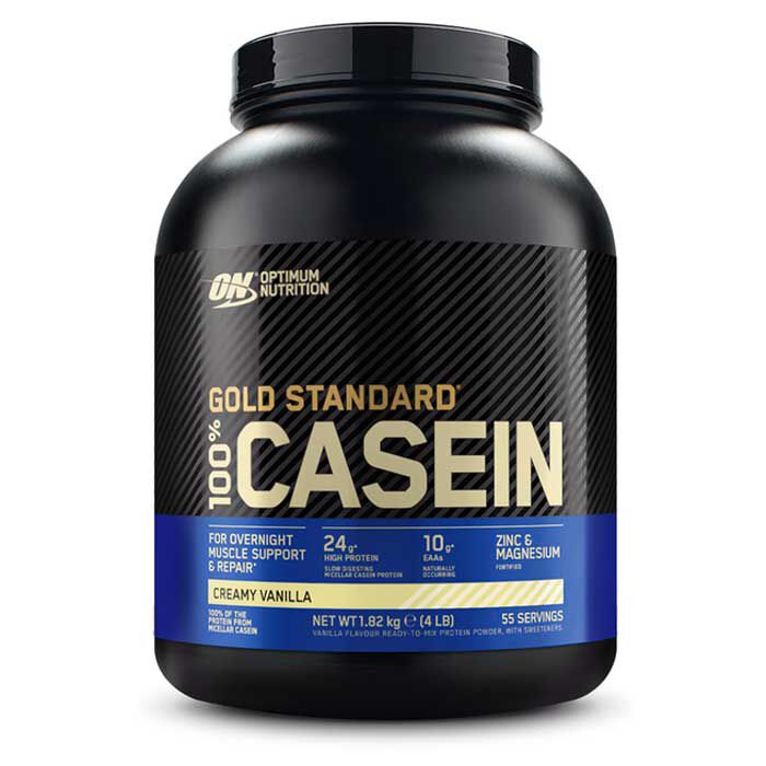 Optimum Nutrition Gold Standard 100% Casein Creamy Vanilla 1.82kg (4lb) 55-serving tub front