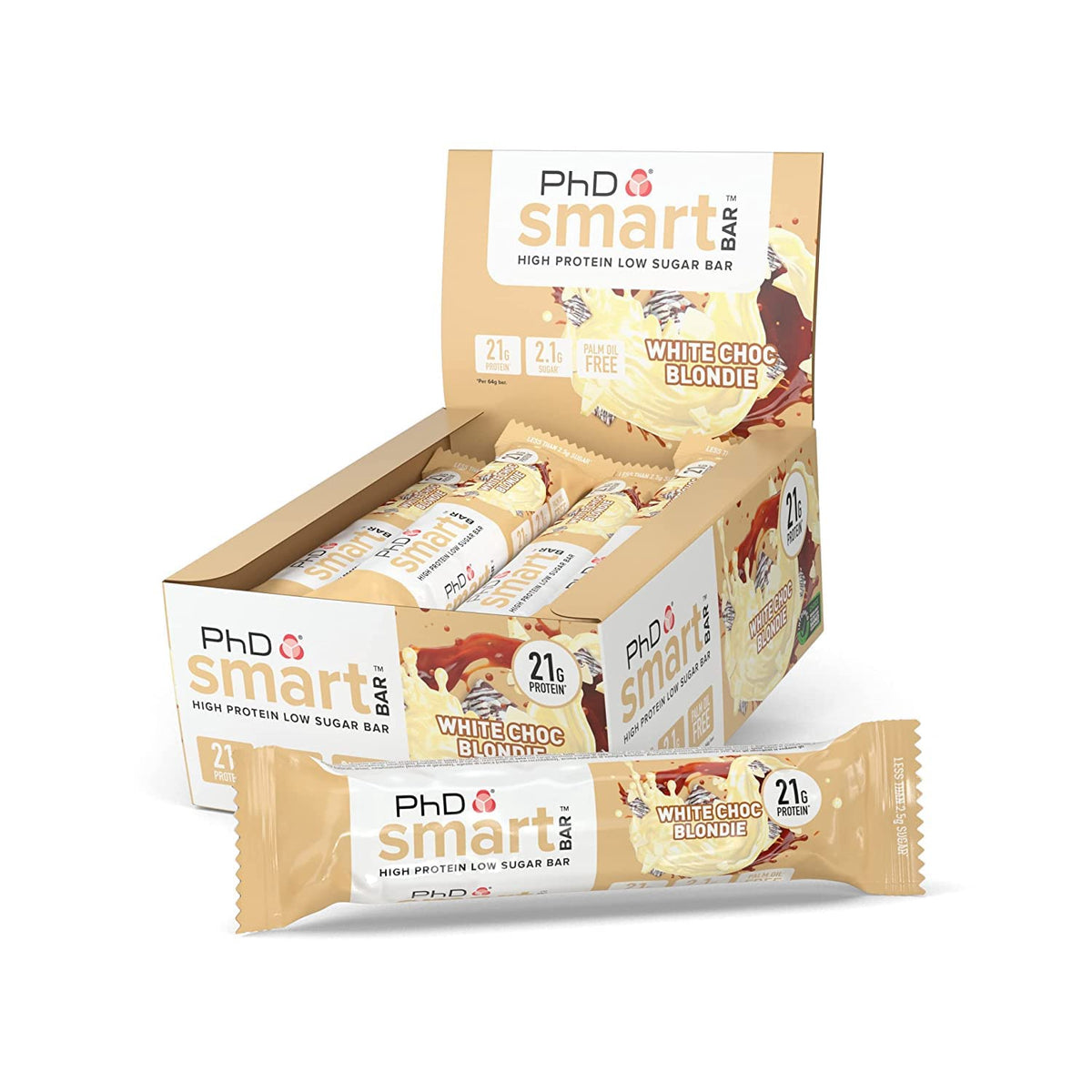 PhD Nutrition Smart Bar White Choc Blondie 12 x 64g