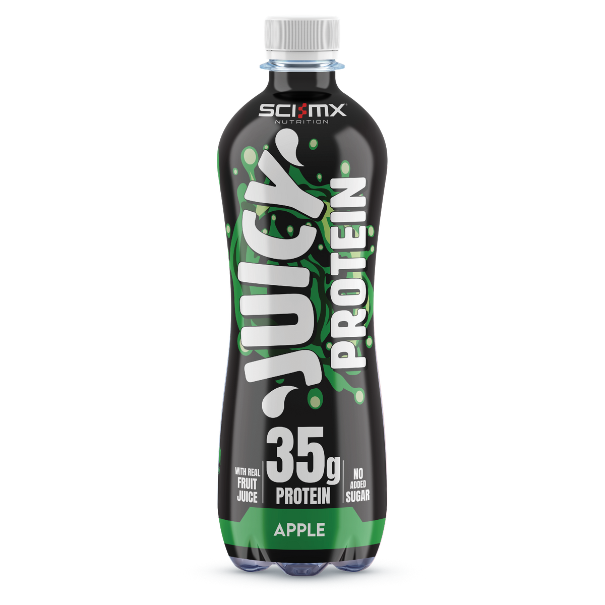 SCI-MX Juicy Protein Apple 35g 500ml front-facing bottle