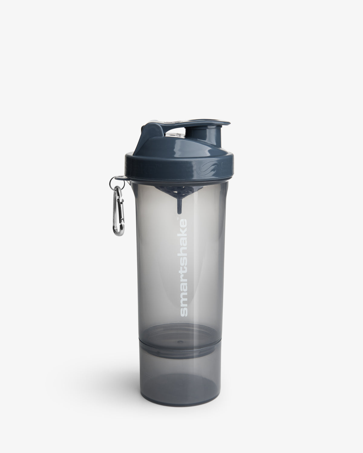 SmartShake Slim 500ml Stormy Grey shaker, front view