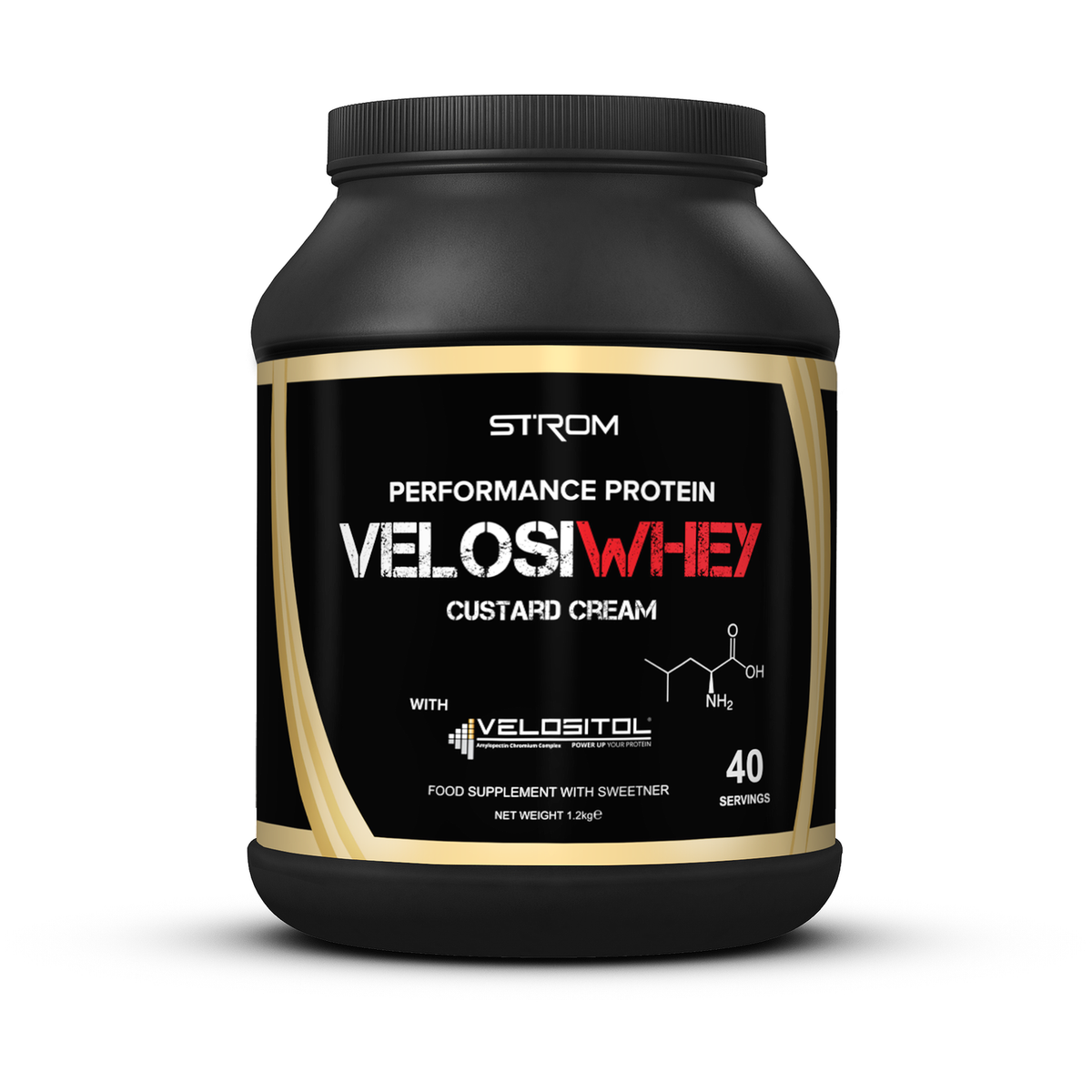 Strom Sports VelosiWhey 1.2kg - Custard Cream