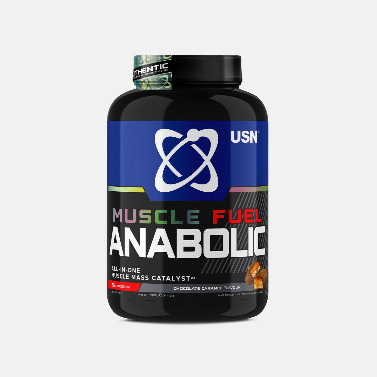 USN Muscle Fuel Anabolic 2kg Chocolate Caramel — manufacturer product photograph