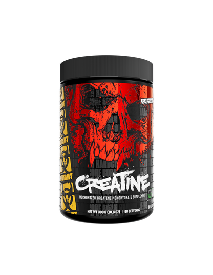 MUTANT Creatine Monohydrate 300g unflavoured tub, front view