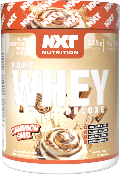 NXT Nutrition Pure Whey Deluxe 510g Cinnamon Swirl