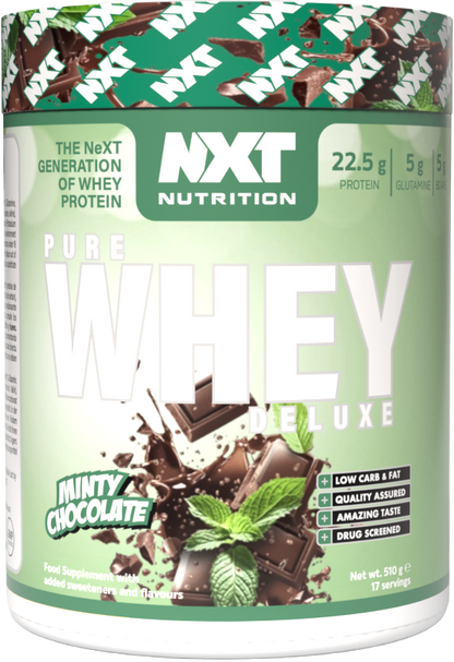 NXT Nutrition Pure Whey Deluxe 510g Minty Chocolate