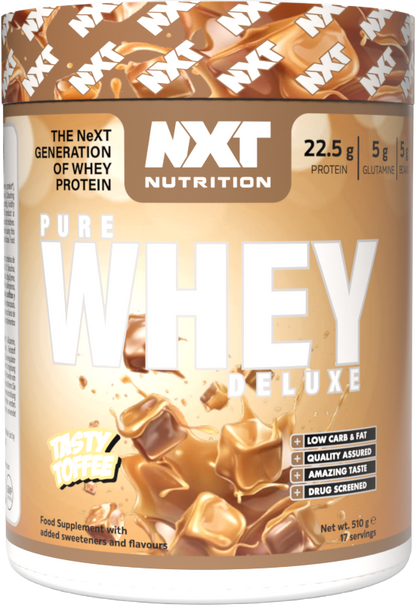 NXT Nutrition Pure Whey Deluxe 510g Tasty Toffee