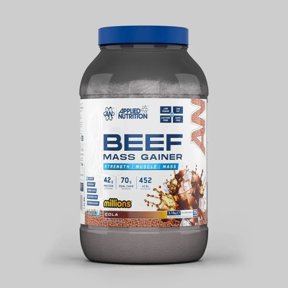 Applied Nutrition Beef Mass Gainer 3.13kg Cola Millions