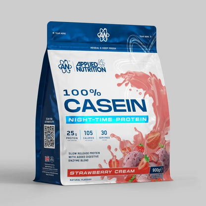Applied Nutrition 100% Casein Protein 900g Strawberry Cream