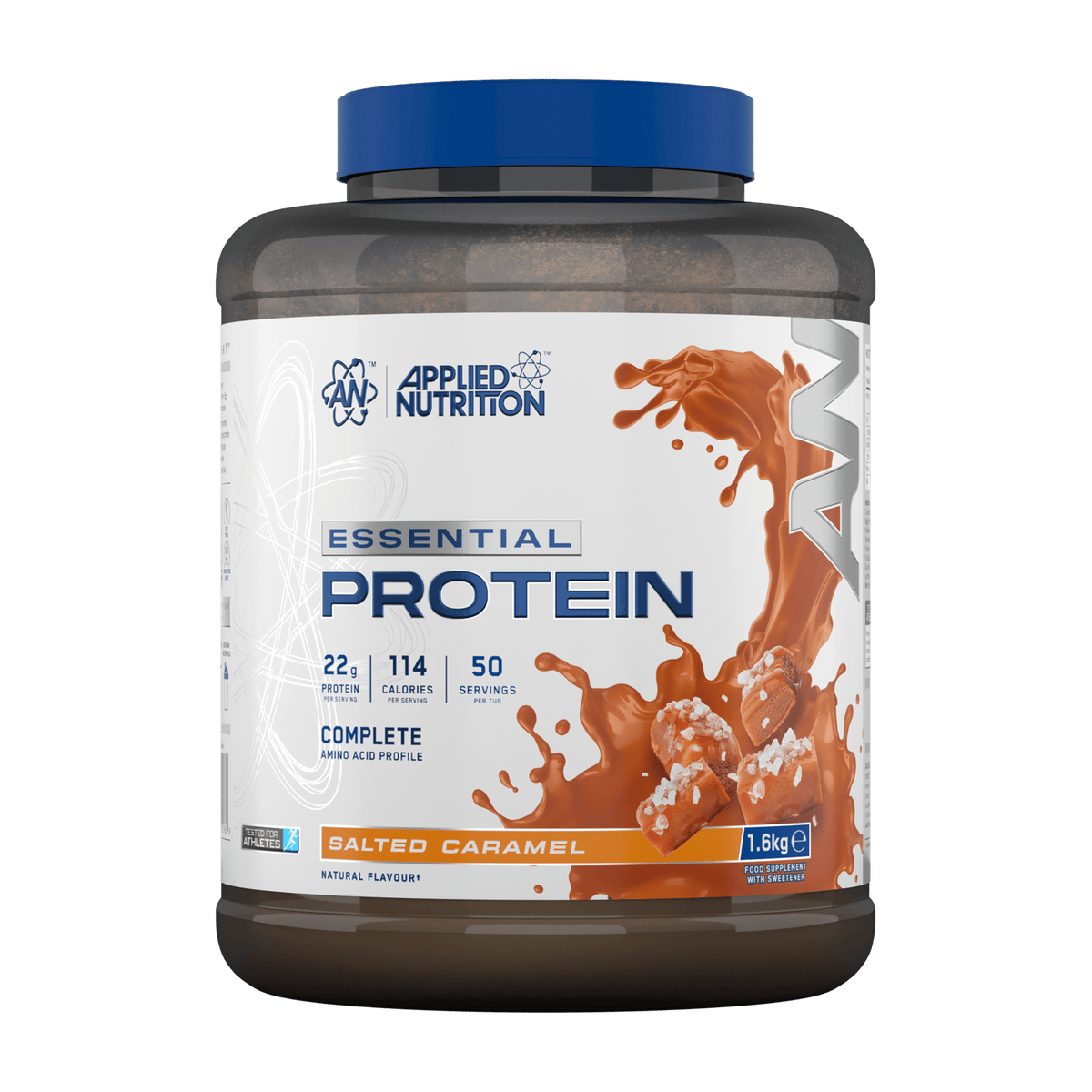 Applied Nutrition Essential Protein 1.6kg Salted Caramel front-facing tub