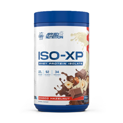 Applied Nutrition ISO-XP 850g Choco Hazelnut front-facing tub
