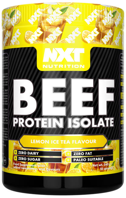 NXT Nutrition Beef Protein Isolate 540g Lemon Ice Tea