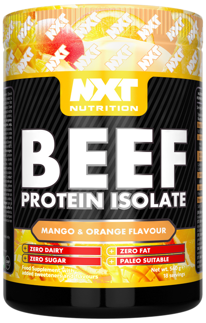 NXT Nutrition Beef Protein Isolate 540g Mango & Orange
