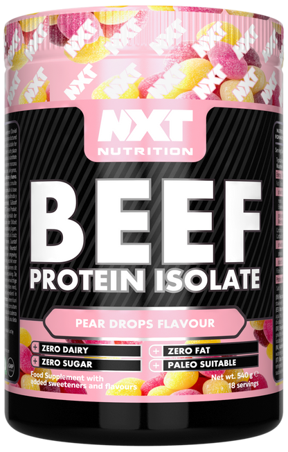 NXT Nutrition Beef Protein Isolate 540g Pear Drops