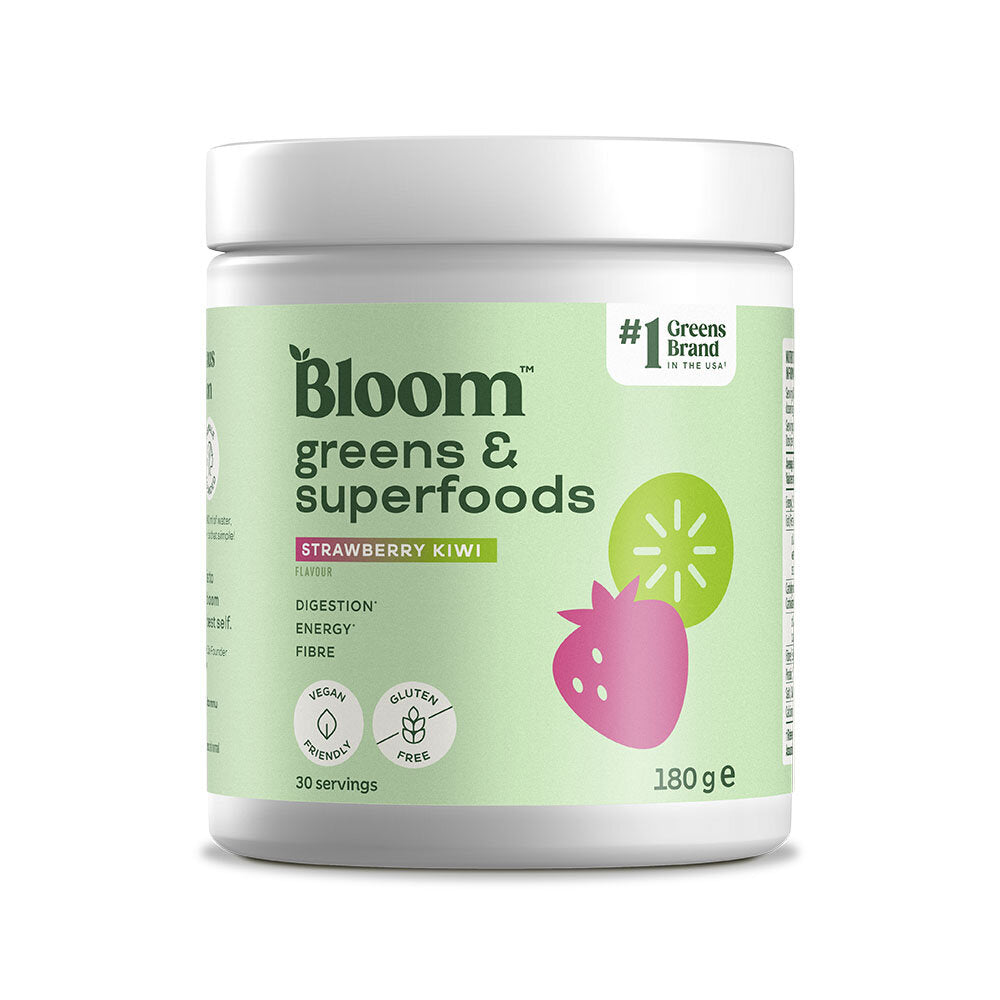 Bloom Greens & Superfoods 180g Strawberry Kiwi