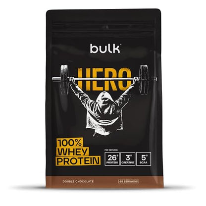 Bulk Hero Whey 2.275kg Chocolate flavour pouch on white background