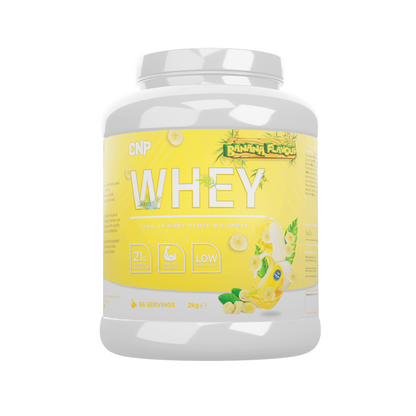 CNP Professional Whey 2kg Banana flavour tub front