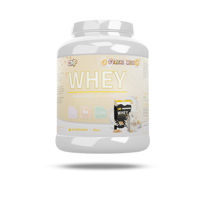 CNP Professional Whey 2kg Cereal Milk flavour tub front