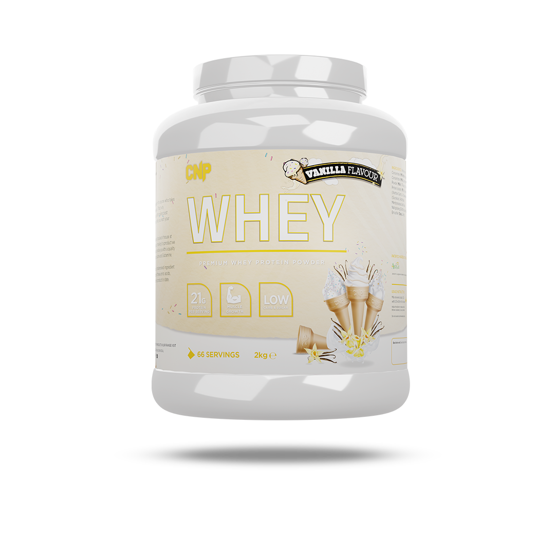 CNP Professional Whey 2kg Vanilla flavour tub front