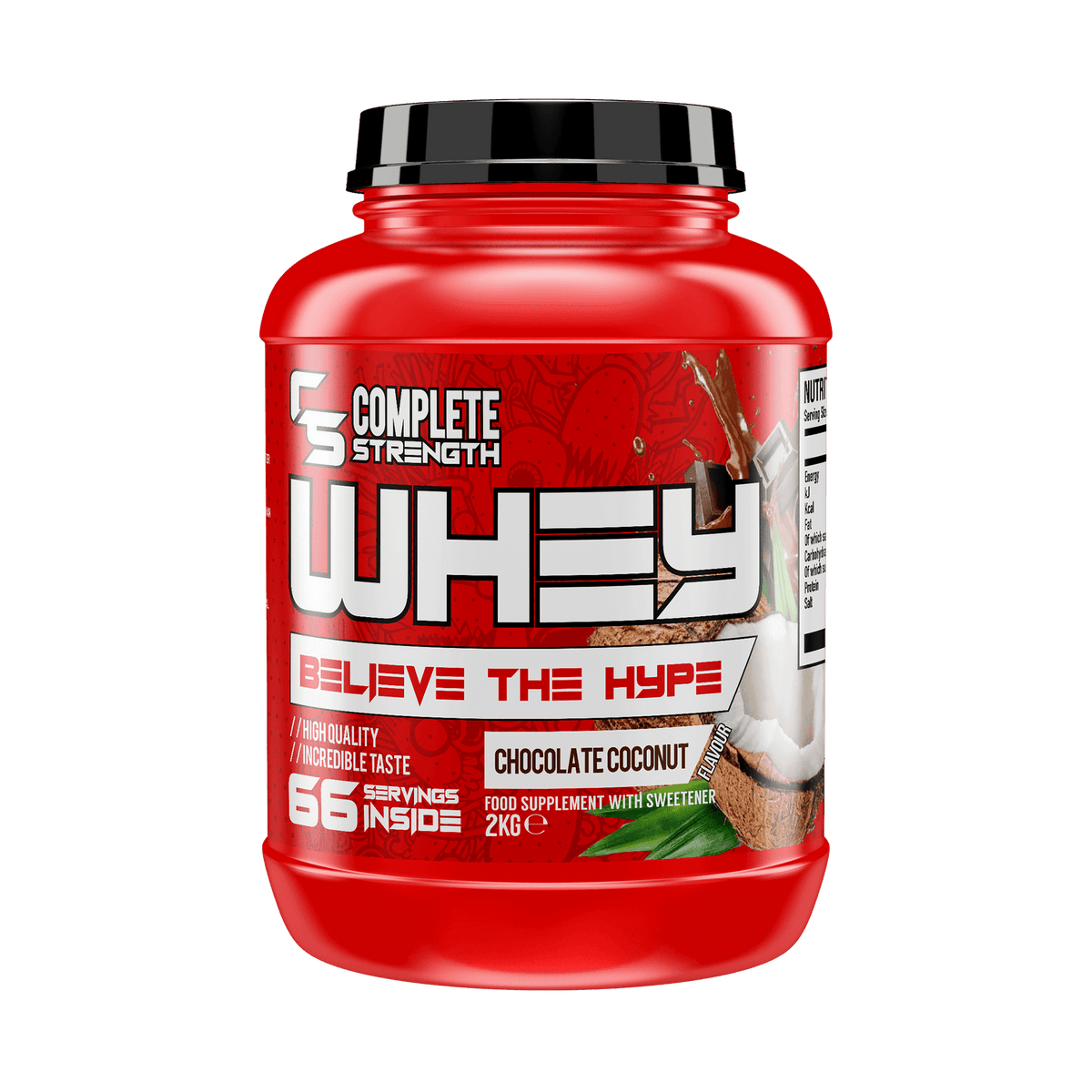 Complete Strength Whey Concentrate 2kg - Chocolate Coconut