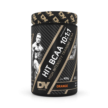 DY Nutrition HIT BCAA 10:1:1 400g Orange — front-facing tub
