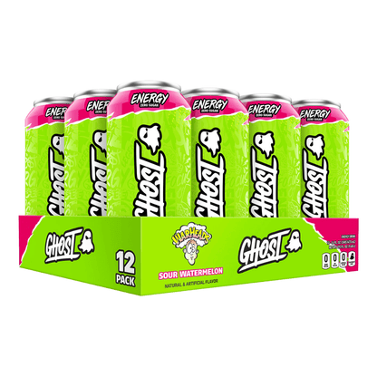 Ghost Energy Drink 12x500ml Warheads Sour Watermelon