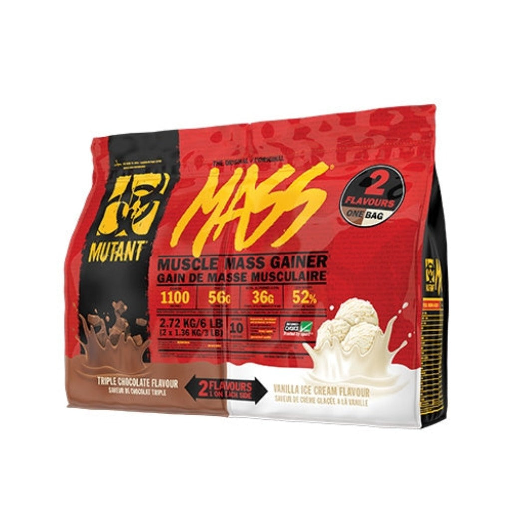 Mutant Mass Dual Chamber 2.72kg Triple Chocolate and Vanilla Ice Cream