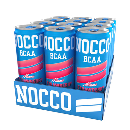 NOCCO BCAA Miami Strawberry 12 x 330ml case