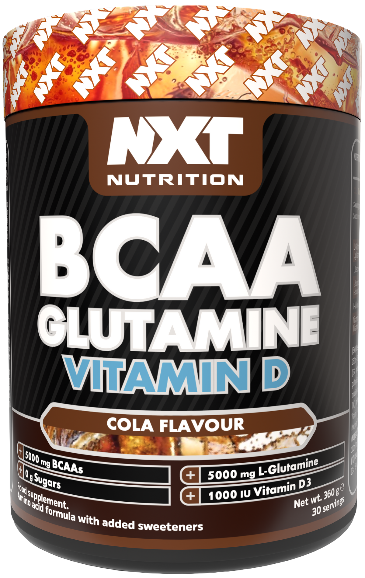 NXT Nutrition BCAA, Glutamine & Vitamin D 360g Cola