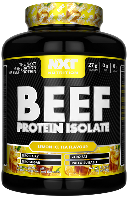 NXT Nutrition Beef Protein Isolate 1.8kg Lemon Ice Tea