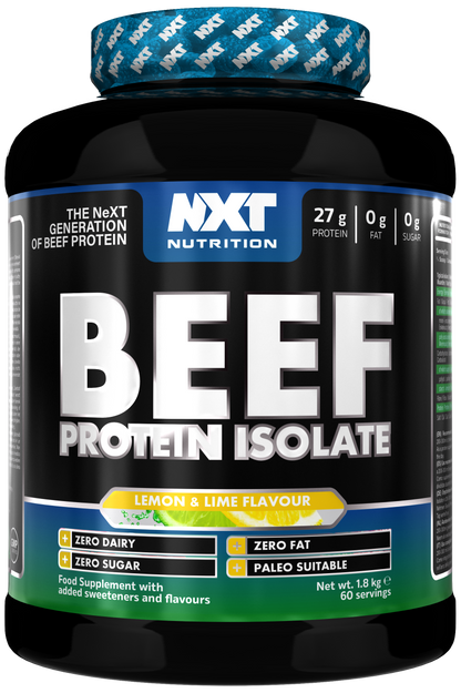 NXT Nutrition Beef Protein Isolate 1.8kg Lemon & Lime