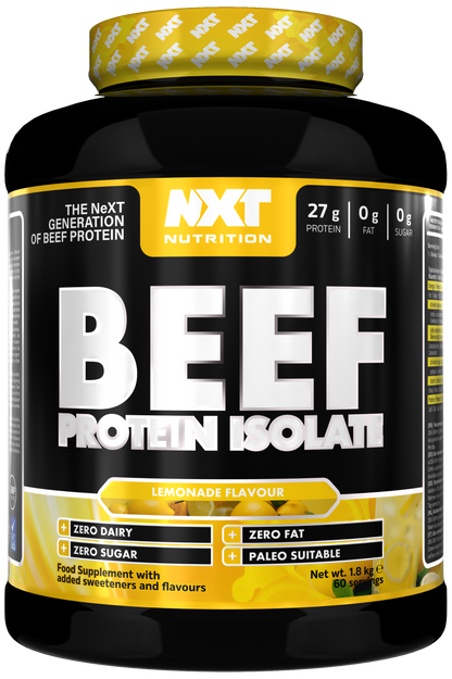 NXT Nutrition Beef Protein Isolate 1.8kg Lemonade