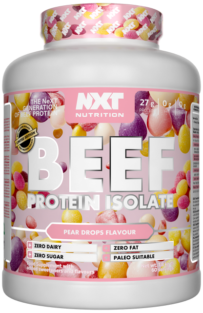 NXT Nutrition Beef Protein Isolate 1.8kg Pear Drops