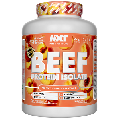 NXT Nutrition Beef Protein Isolate 1.8kg Perfectly Peachy
