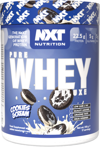 NXT Nutrition Pure Whey Deluxe 510g Cookies & Cream
