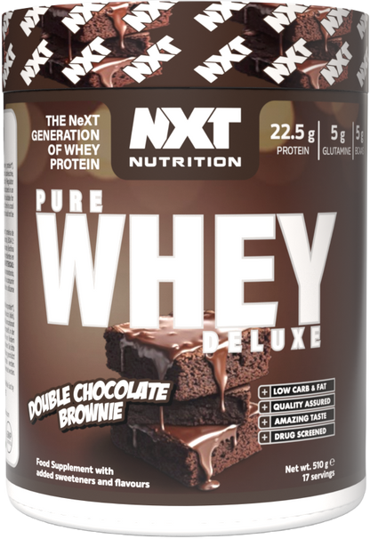 NXT Nutrition Pure Whey Deluxe 510g Double Choc Brownie