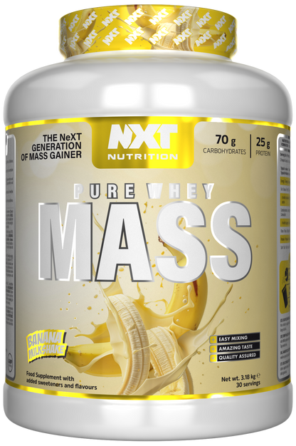 NXT Pure Whey Mass 3.18kg Banana Milkshake