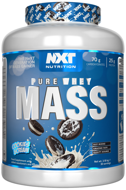 NXT Pure Whey Mass 3.18kg Cookies & Cream