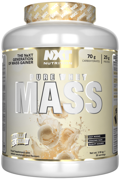 NXT Pure Whey Mass 3.18kg Vanilla Ice Cream