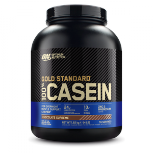 Optimum Nutrition Gold Standard 100% Casein Chocolate Supreme 1.82kg (4lb) 55-serving tub front