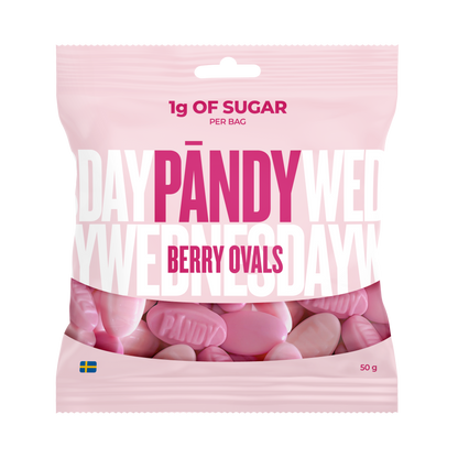 PANDY Berry Ovals 50g bag — supplied as 14 bags