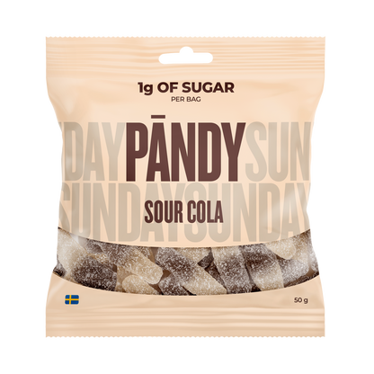 PANDY Sour Cola 50g bag — supplied as 14 bags