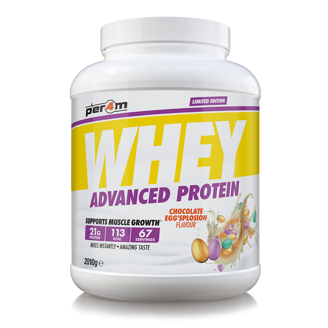 Per4m Advanced Whey Protein 2.01kg Chocolate Egg'splosion
