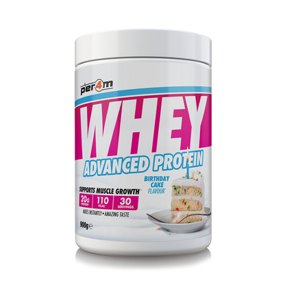 Per4m Advanced Whey Protein 900g Birthday Cake