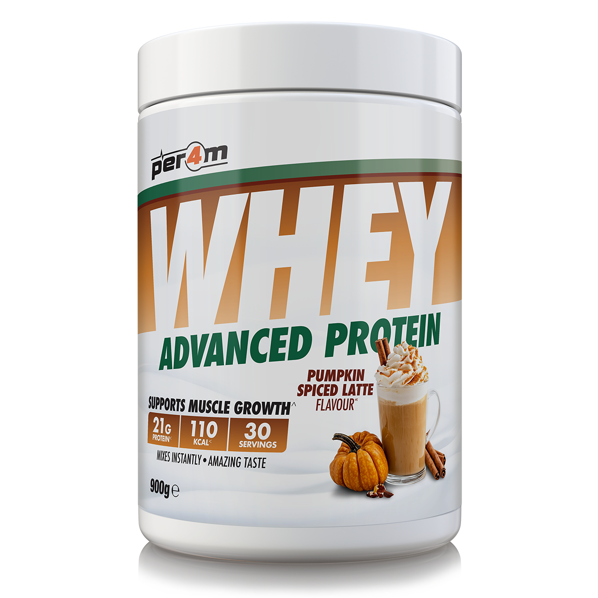 Per4m Advanced Whey Protein 900g Pumpkin Spiced Latte