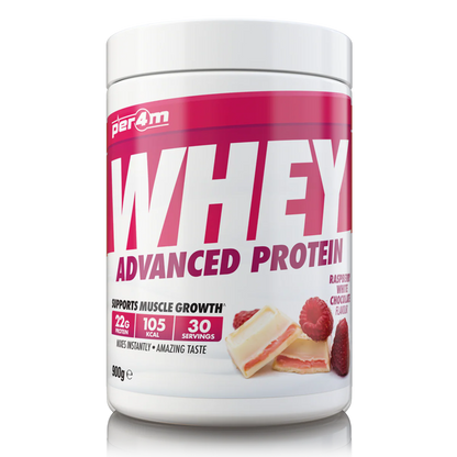 Per4m Advanced Whey Protein 900g Raspberry White Chocolate